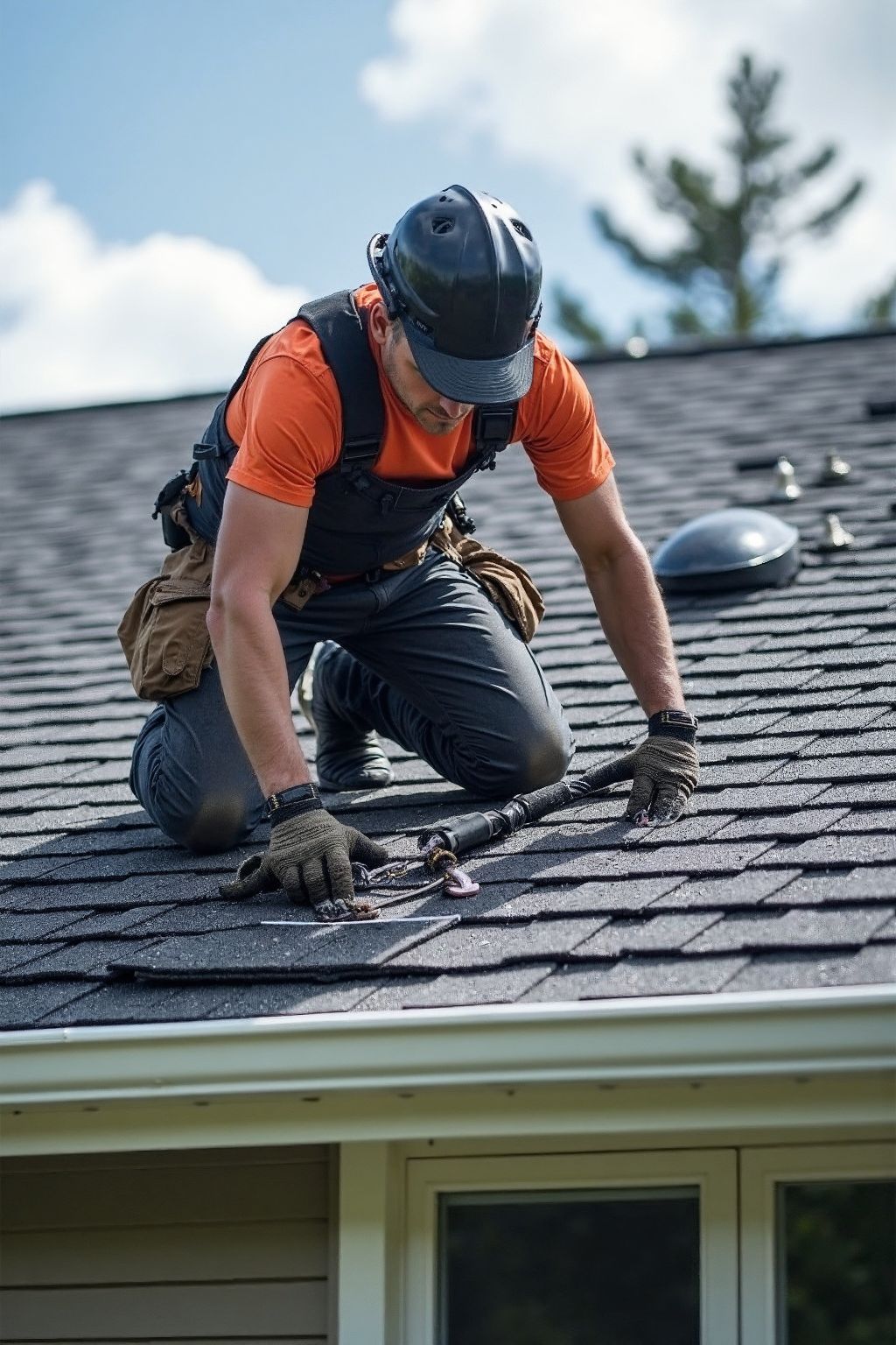 Aluminium roofing installation